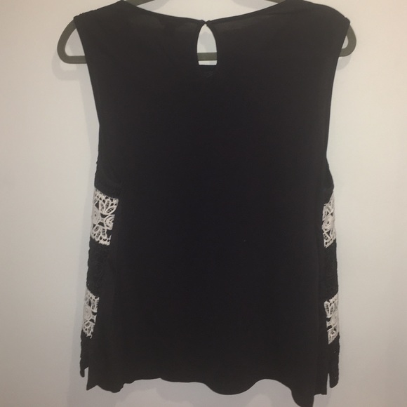 Navy & White Ann Taylor Blouse SZ L - Picture 4 of 4